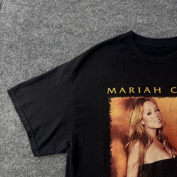 Vintage 2003 Mariah Carey Charm Bracelet World Tour Double Sided T Shirt Size L - Picture 2 of 13